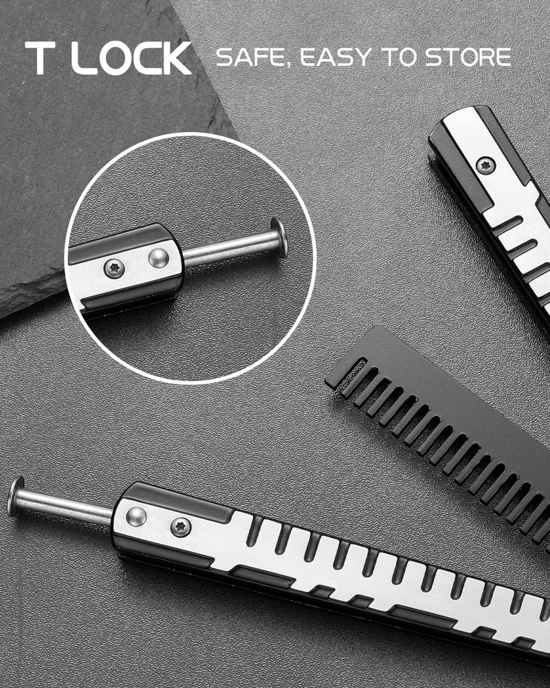 Dispatch Stainless Steel Practice Comb Trainer Knife, Comb Knife Trainer Tool without Sharp Blade for Sport Outdoor Use - Image 5